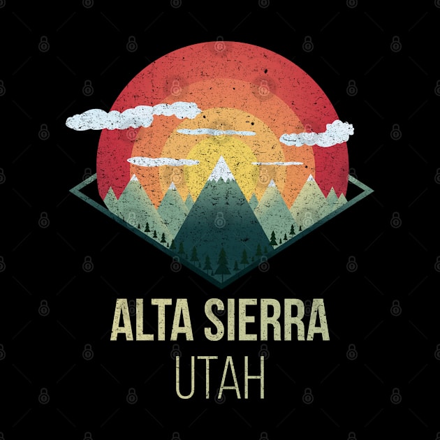 Snowboard Alta Sierra Utah USA Ski Winter Gift by MrTeee