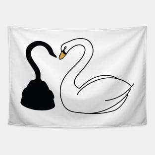 hook swan Tapestry