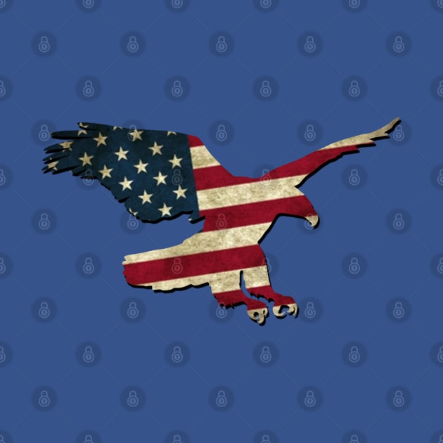 America Flag Eagle by Scar