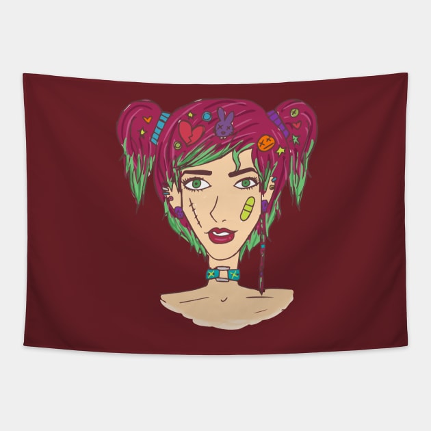 Roxy Fliss Tapestry by kaela