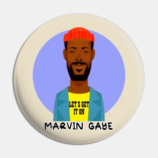 Marvin gaye t-shirt Pin