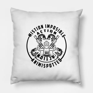 vintage t-shirts design | mission impossible action quality Pillow
