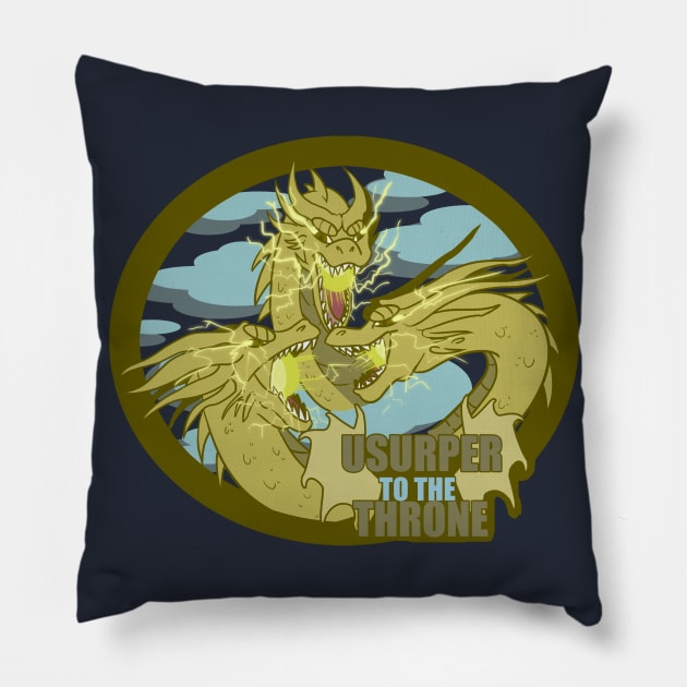 King Ghidorah Pillow by kelsmister