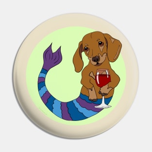 Carson the Doxie Mermutt Pin