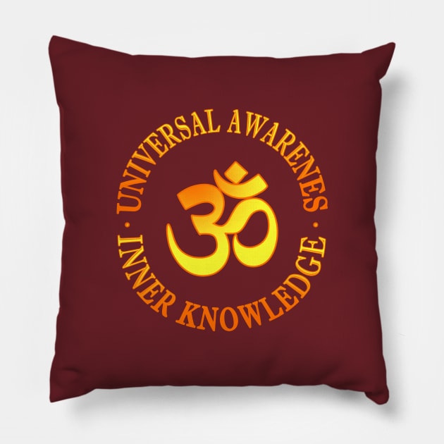 Om symbol Pillow by Gaspar Avila