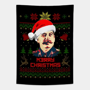 Joseph Stalin Merry Christmas Tapestry