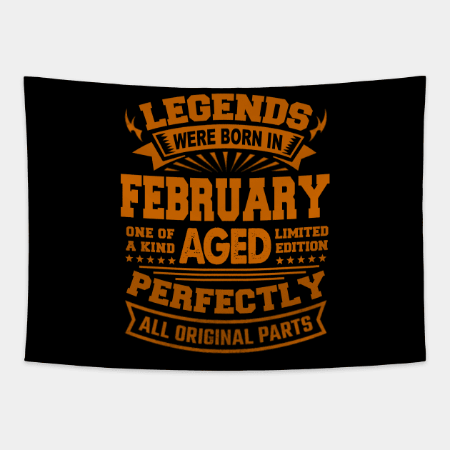 Legends Were Born in February Tapestry by BambooBox