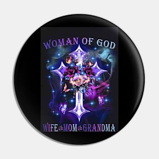 Woman Of God Pin