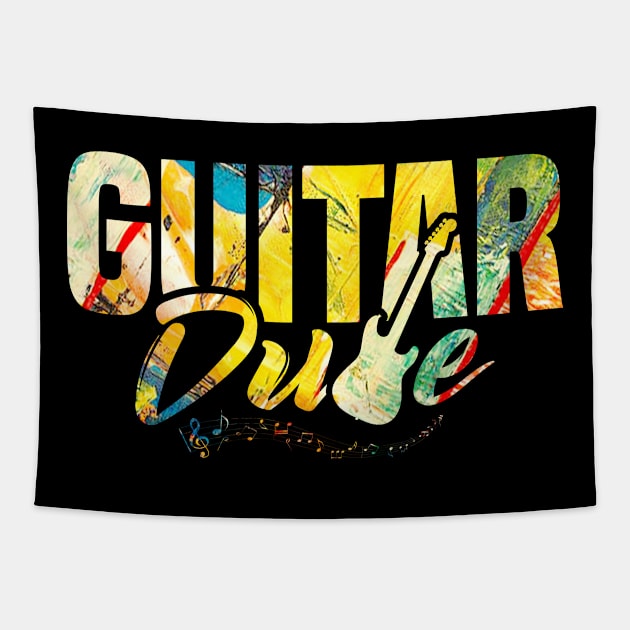 Guitar Duke Tapestry by Anfrato