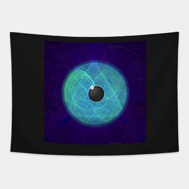 cosmic eye Tapestry by poupoune