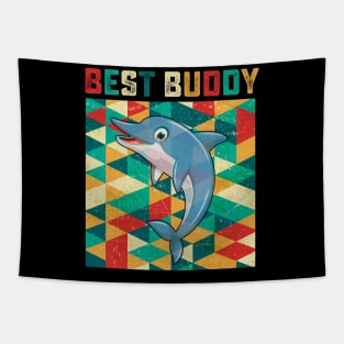 Best Buddy Dolphin Tapestry