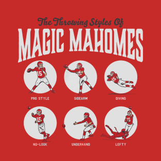 Patrick Mahomes Throwing Styles T-Shirt