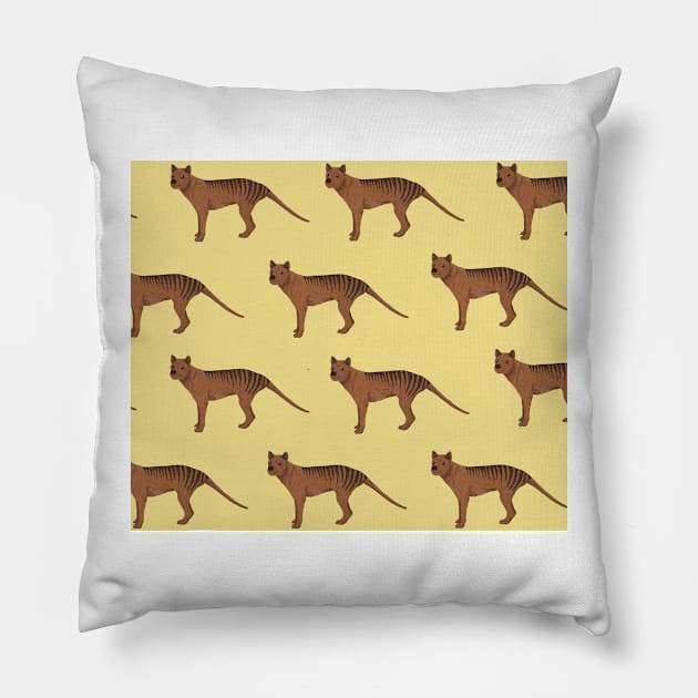 Amazing Tasmanian Tiger Pillow by ButtonandSquirt