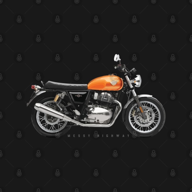 Royal Enfield Interceptor 650 18 orange, sn by MessyHighway