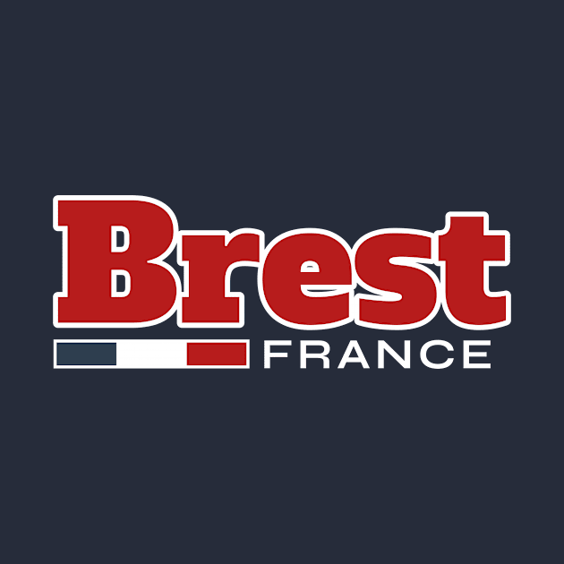 Brest France Retro by urban-wild-prints