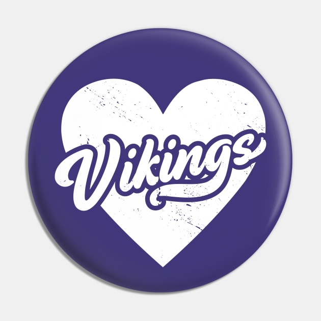 Vintage Vikings School Spirit // High School Football Mascot // Go Vikings Pin by SLAG_Creative