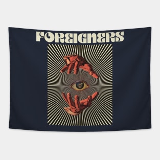 Hand Eyes Foreigner Tapestry