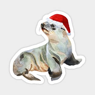 Christmas fur seal Magnet