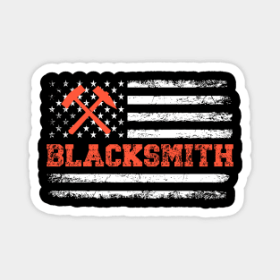 Blacksmith American Flag Magnet