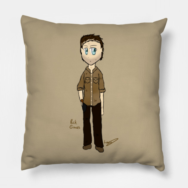 Chibi Rick Grimes The Walking Dead Rick Grimes Pillow