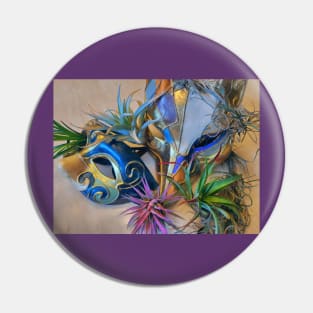 Masks and Airplants, a still-life. Pin