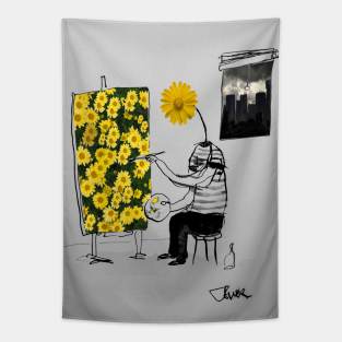 Yellow Flowers Tapestry