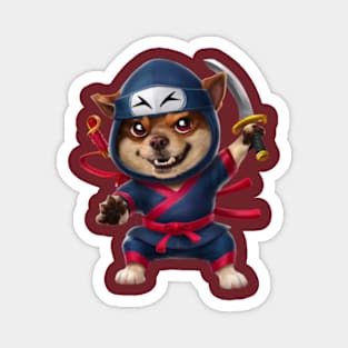 cute Ninja dog Magnet