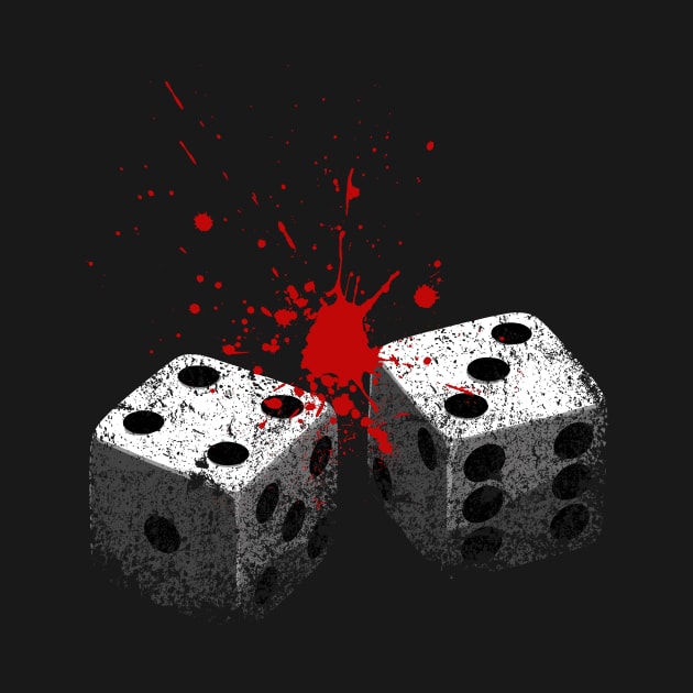 Lucky 7-Dice roll-Seven-Blood-Gambling by StabbedHeart