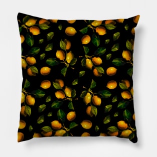 Lemon seamless pattern Pillow