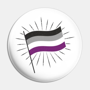 Retro Ace Pride Flag Pin