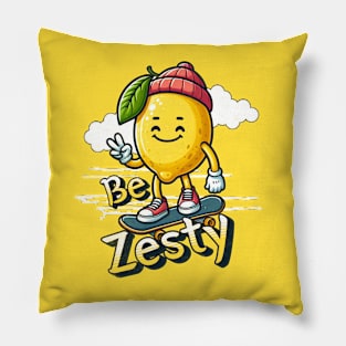 Lemon Be Zesty Skater Pillow