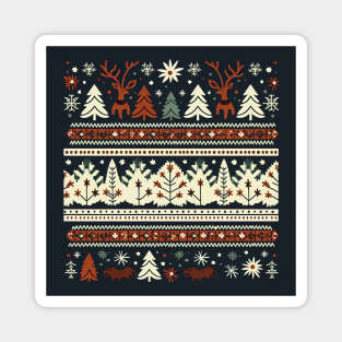 christmas seamless pattern design Magnet