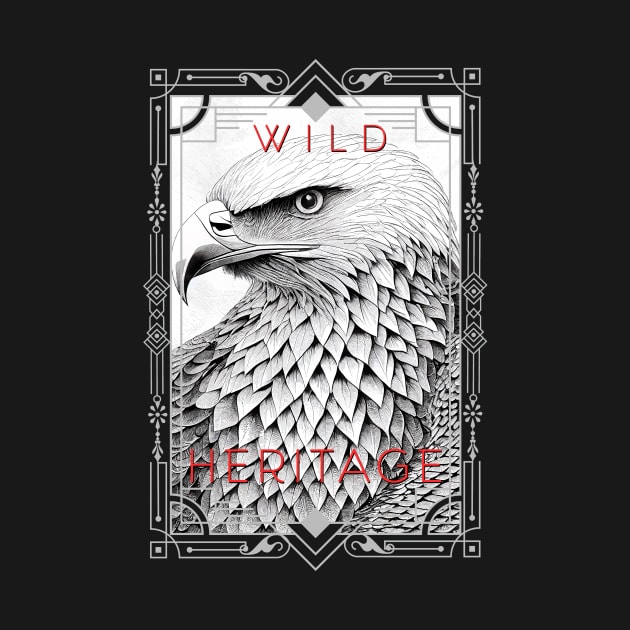 Eagle Bald Eagle Wild Nature Illustration Line Epic Illustration Line Art by Cubebox