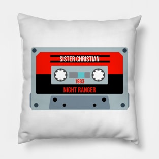 Night Ranger Classic Retro Cassette Pillow