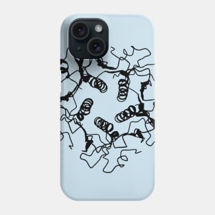 CholeratoxinB pentamer black Phone Case