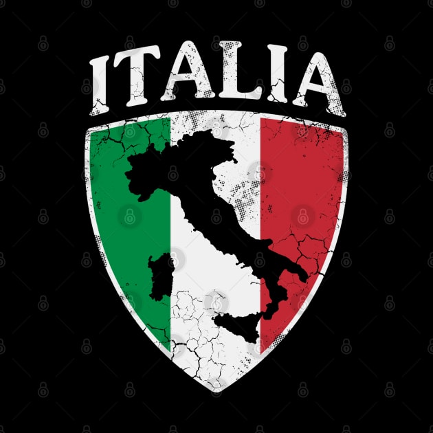 Italia Flag Crest Map Italian Italy Italiano by E