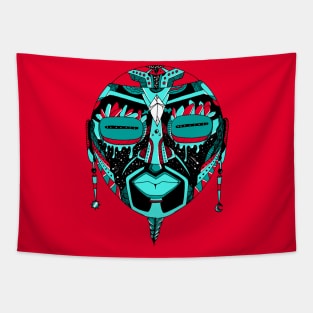 Turqred African Mask 2 Tapestry