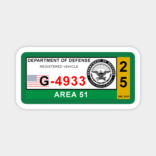 2025 Area 51 Military Base Permit Magnet