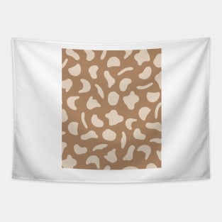 Neutral Warm Tones Patel Pink Abstract Shapes  Pattern Tapestry