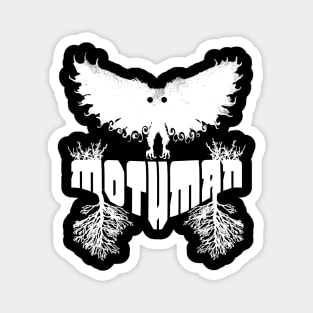 Mothman West Virginia Wing Humanoid Moth Retro Vintage All White Magnet