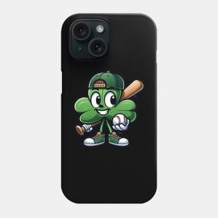 Shamrock Baseball Boys Girls St Patricks Day Lucky Baseball Phone Case