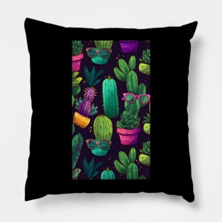 Cactus man gift art design Pillow