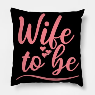 Wife To Be. I Said Yes. Cute Bride To Be Design. Pillow