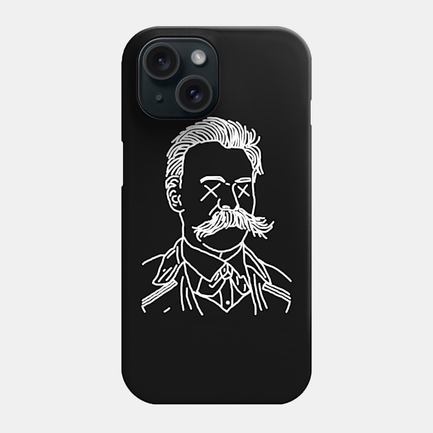 Dead Nietzsche (White) Phone Case by Graograman