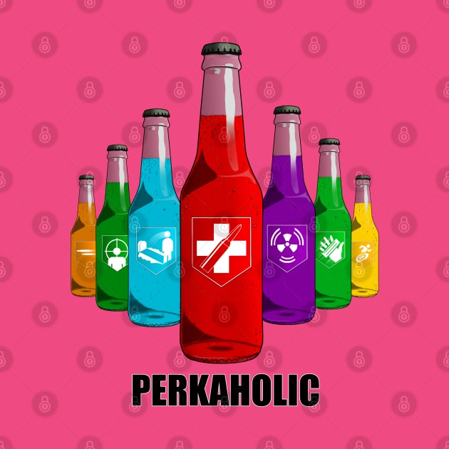 Zombie Perks in Triangle Perkaholic on Hot Pink by LANStudios