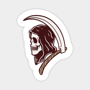 Grim Reaper Skull Magnet