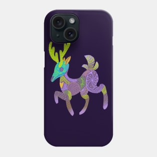 Whimsical Purple Cactus Deer Alebrije Phone Case