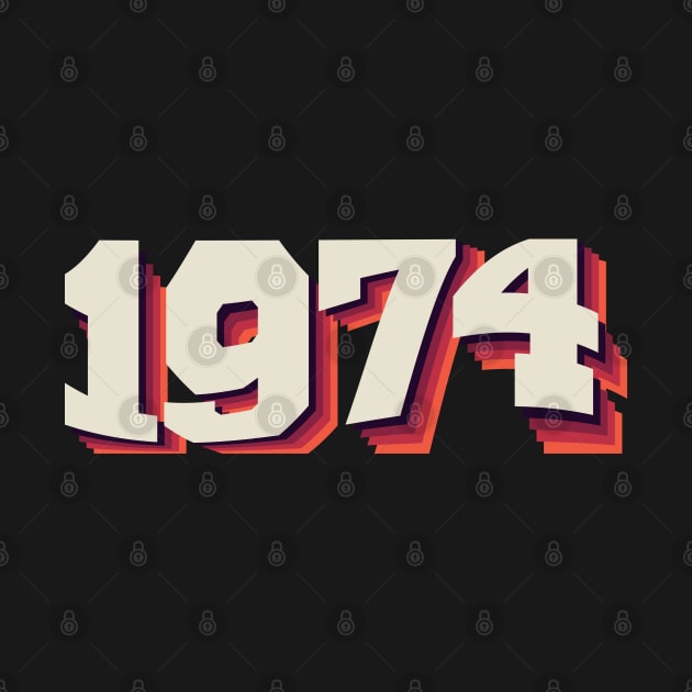 1974 by zahid tshirt design