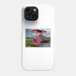 Pink Bus-stop, Unst, Shetland Phone Case