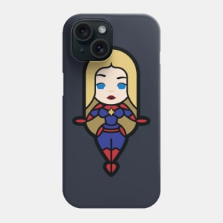 A Blonde Over Powered Female Superhero Phone Case